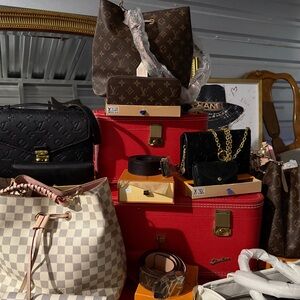 Louis Vuitton Brown Shoulder Bag with Monogram Design and Luxury Appeal